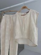 Shalina Süzüne Nakışlı Crop Takım 9796-08 resmi